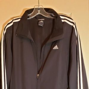 Men's Addidas large black jacket/windbreaker